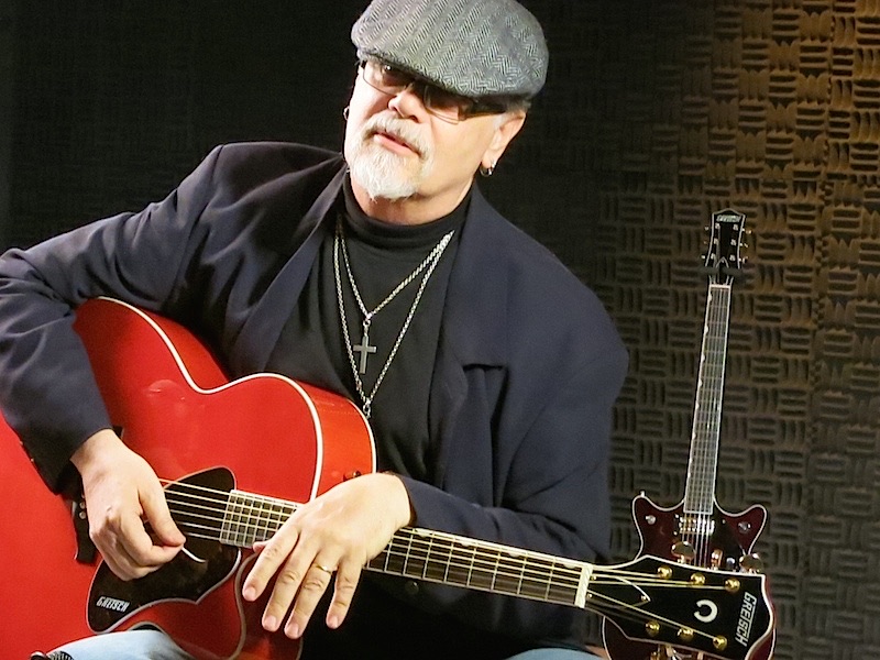 Steve Hunter with a guitar, 2013.